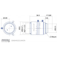 6 MP 2/3" Fixed-Focal 25mm